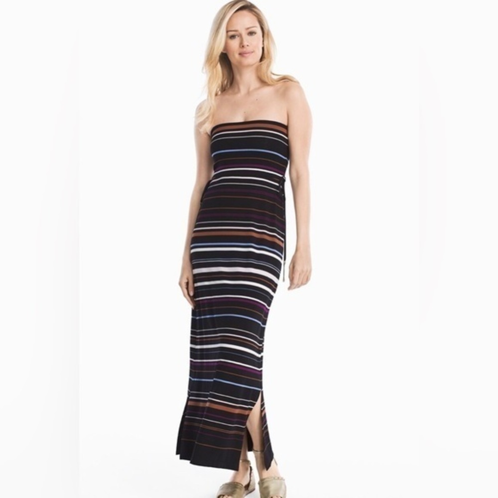 White House Black Market Convertible‎ Maxi Skirt/dress women’s XS stretch black